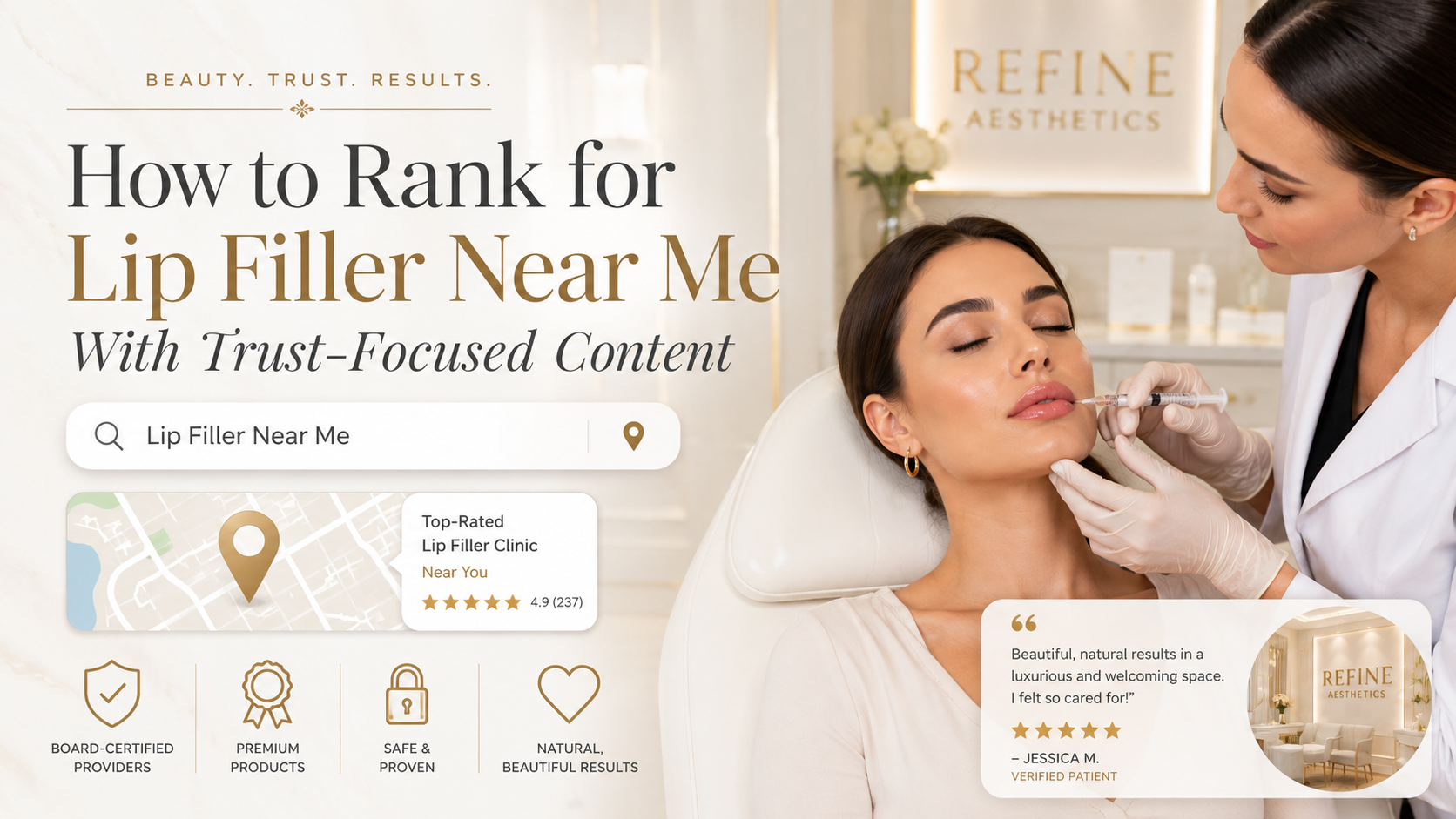 How to Rank for Lip Filler Near Me With Trust-Focused Content article preview by Vistrane